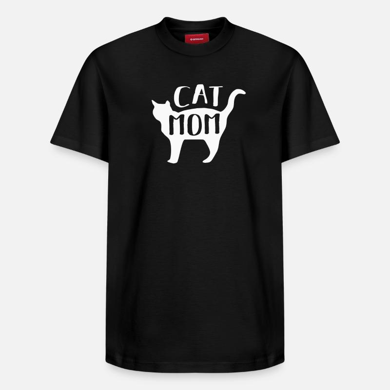 Katze Katzen - Relaxed Unisex Supima Cotton T-Shirt – von SPREAD - Schwarz