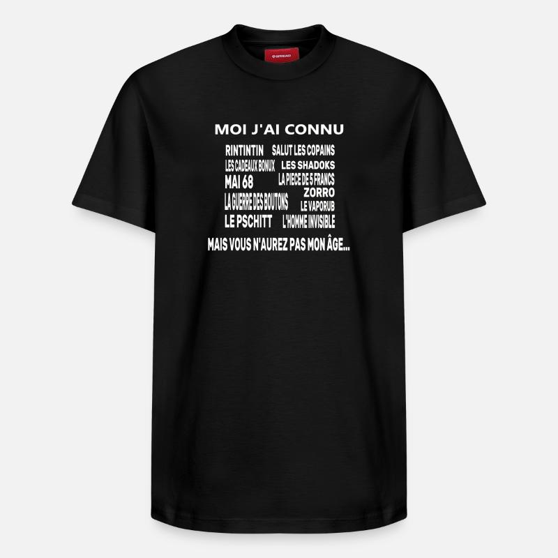 Anniversaire, anniversaire humour - T-shirt unisexe décontracté en coton Supima – de SPREAD - noir