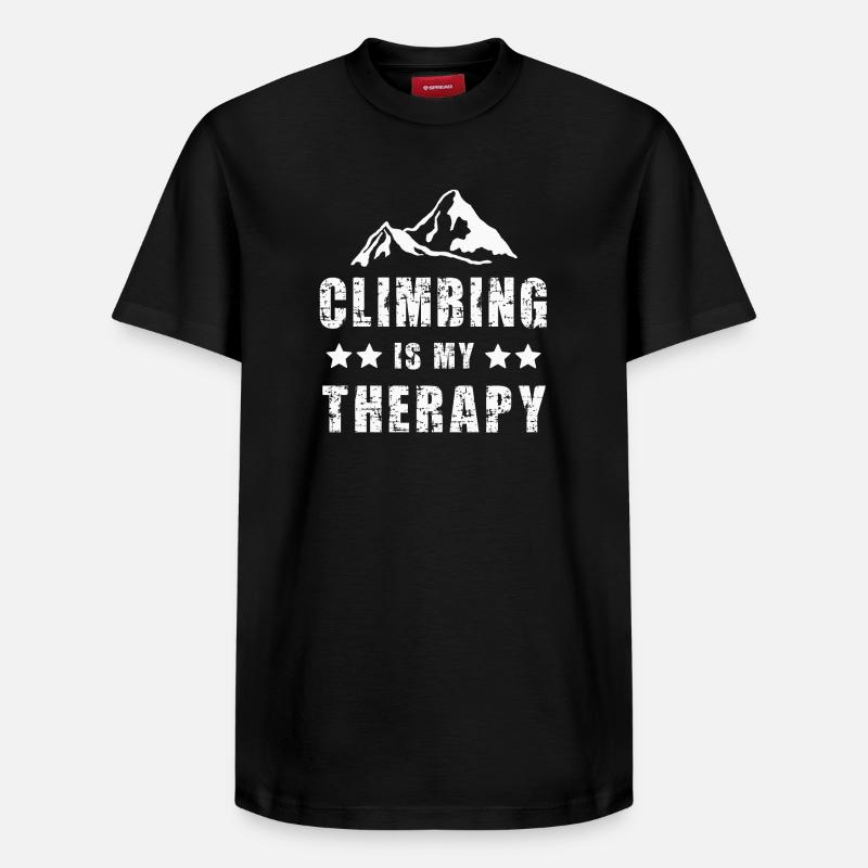 Grimpeurs Grimpeurs - T-shirt unisexe décontracté en coton Supima – de SPREAD - noir