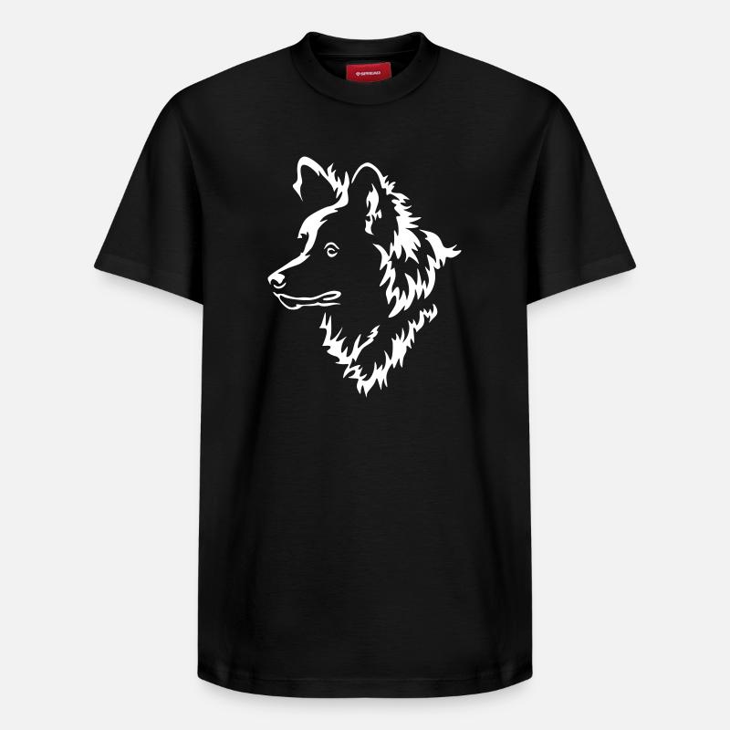 Spitz Kopf "Black Edition" - Relaxed Unisex Supima Cotton T-Shirt – von SPREAD - Schwarz