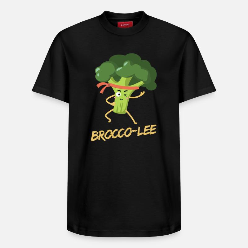 Brocco-Lee - arts martiaux sains - T-shirt unisexe décontracté en coton Supima – de SPREAD - noir