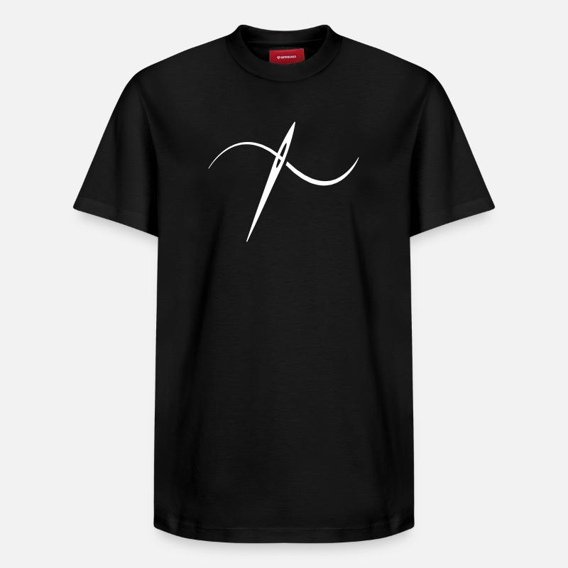 Stricken Nähen Häkeln - Relaxed Unisex Supima Cotton T-Shirt – von SPREAD - Schwarz