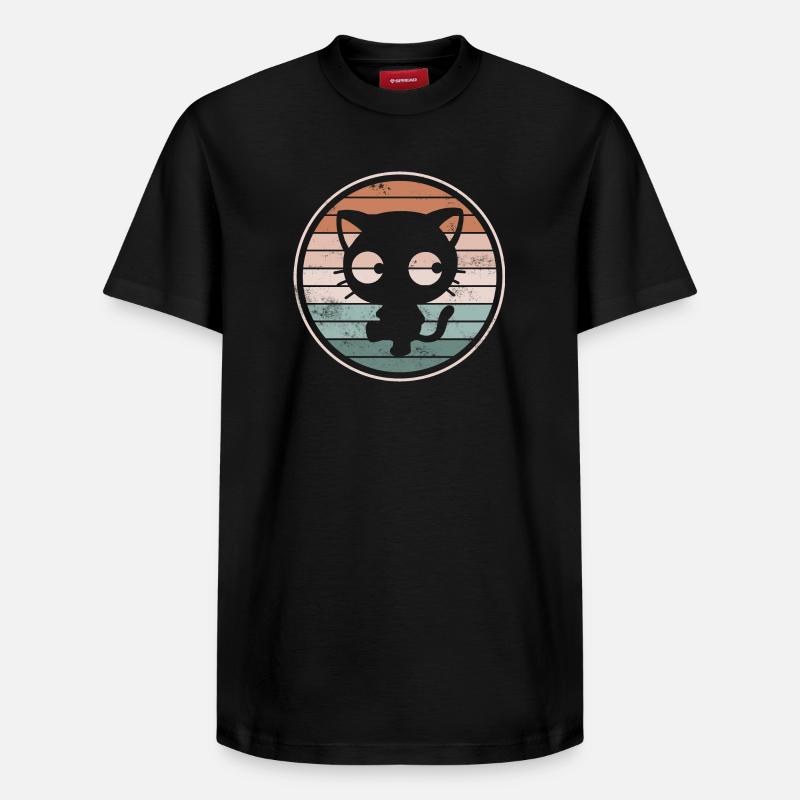 Chats Chats - T-shirt unisexe décontracté en coton Supima – de SPREAD - noir