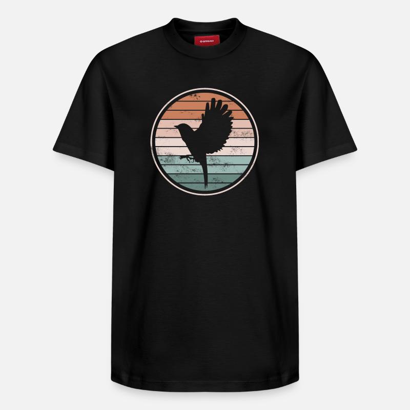 Oiseaux Oiseaux - T-shirt unisexe décontracté en coton Supima – de SPREAD - noir