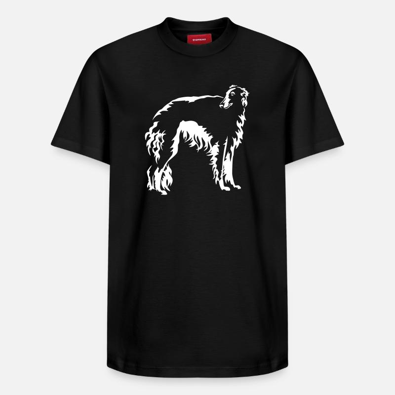 Barsoi « Édition Noire » - T-shirt unisexe décontracté en coton Supima – de SPREAD - noir