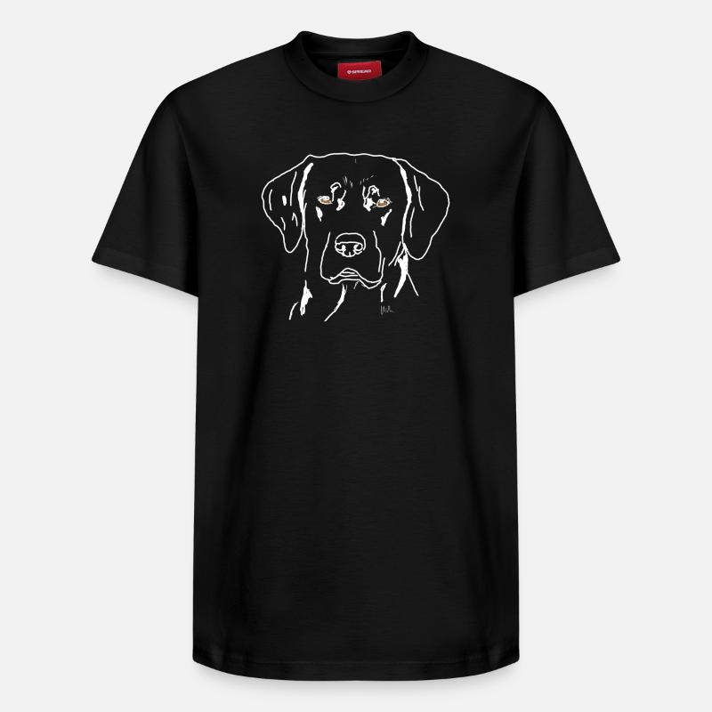 Labrador - T-shirt unisexe décontracté en coton Supima – de SPREAD - noir