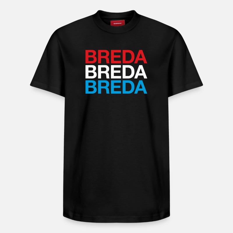BREDA Pays-Bas Drapeau Pays-Bas - T-shirt unisexe décontracté en coton Supima – de SPREAD - noir