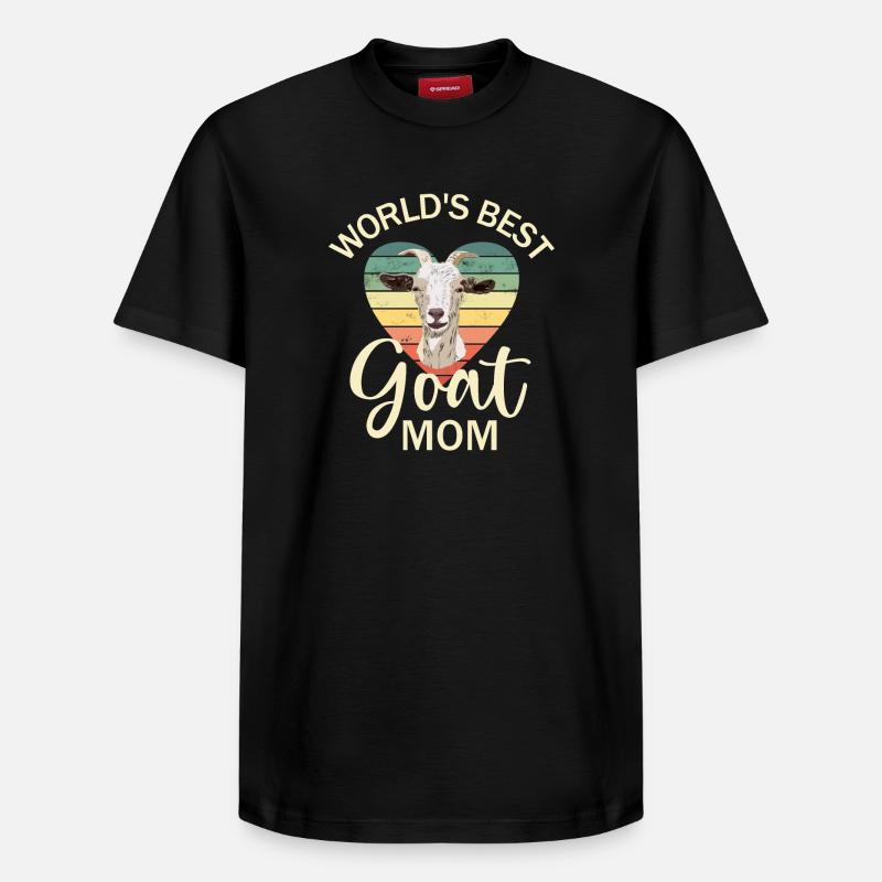 Chèvre Geiss - T-shirt unisexe décontracté en coton Supima – de SPREAD - noir