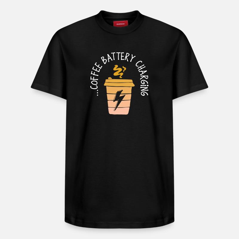 Kaffeeliebhaber Kaffee Statement Kaffeetrinker - Relaxed Unisex Supima Cotton T-Shirt – von SPREAD - Schwarz