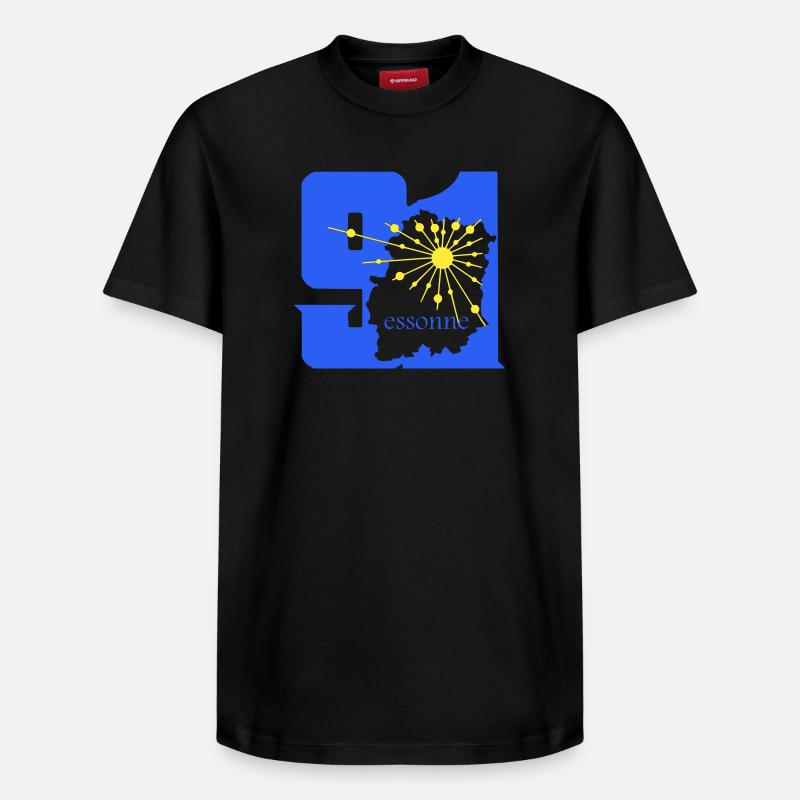 Essonne - T-shirt unisexe décontracté en coton Supima – de SPREAD - noir