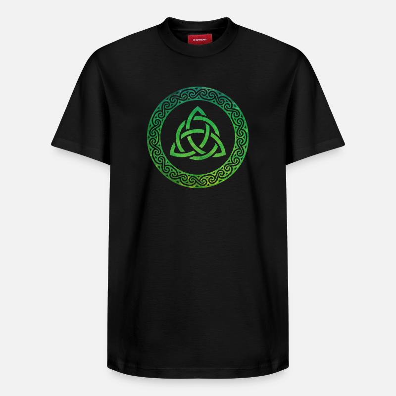 Celtic Knot - Relaxed Unisex Supima Cotton T-Shirt – von SPREAD - Schwarz