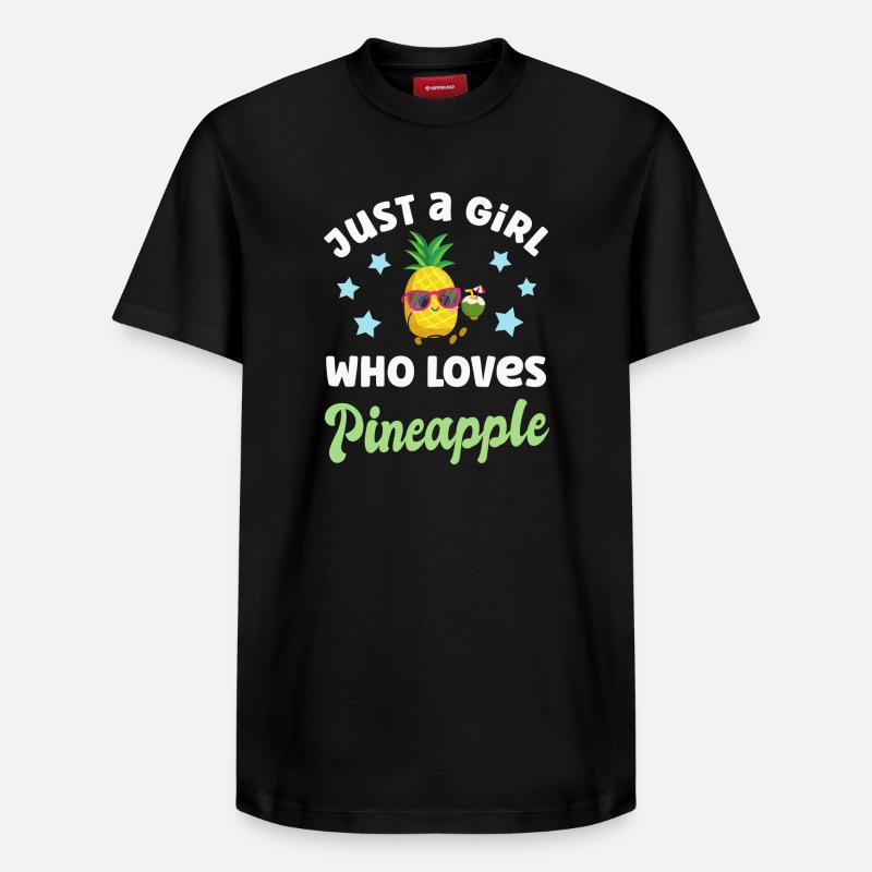Ananas - T-shirt unisexe décontracté en coton Supima – de SPREAD - noir