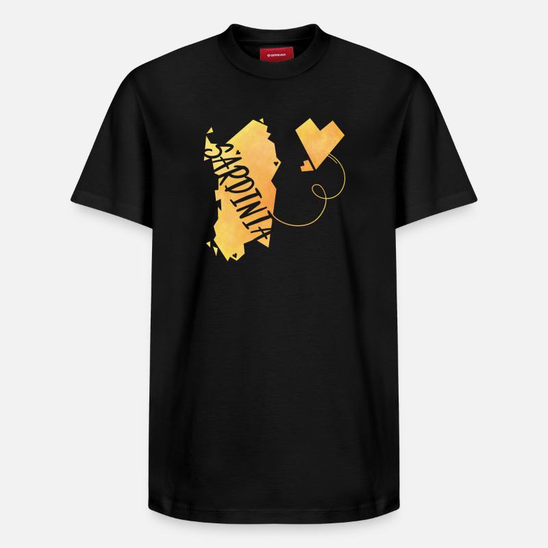 Sardinia - Relaxed Unisex Supima Cotton T-Shirt – von SPREAD - Schwarz