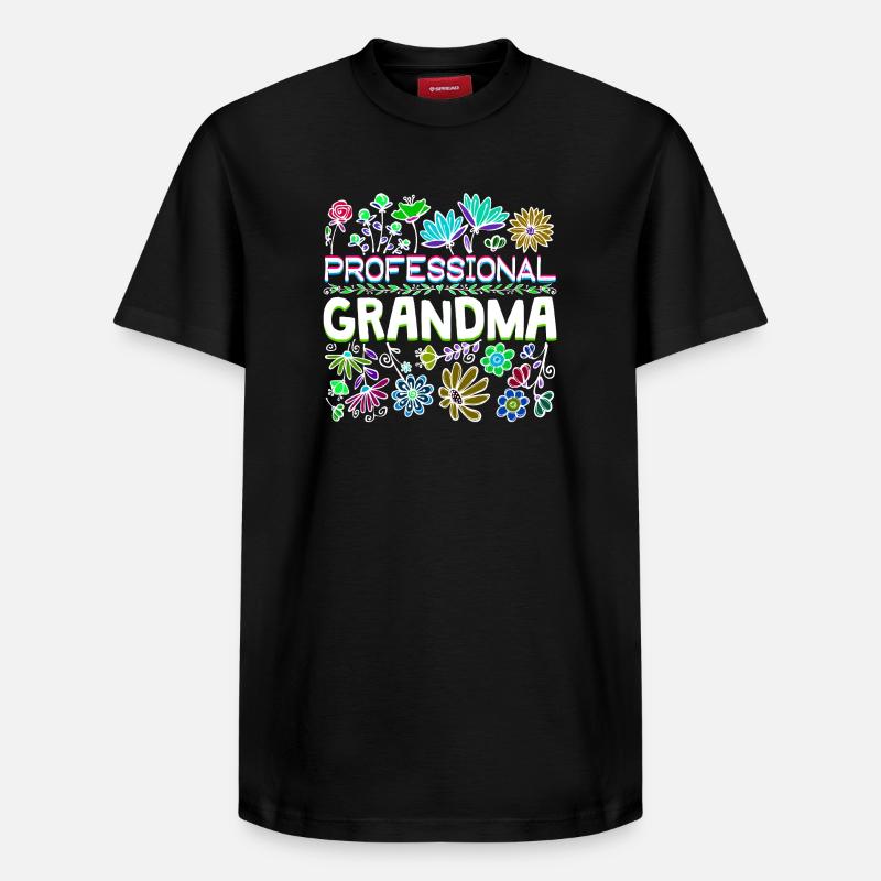 Großmama Spruch Großmutter Oma Ruhestand - Relaxed Unisex Supima Cotton T-Shirt – von SPREAD - Schwarz
