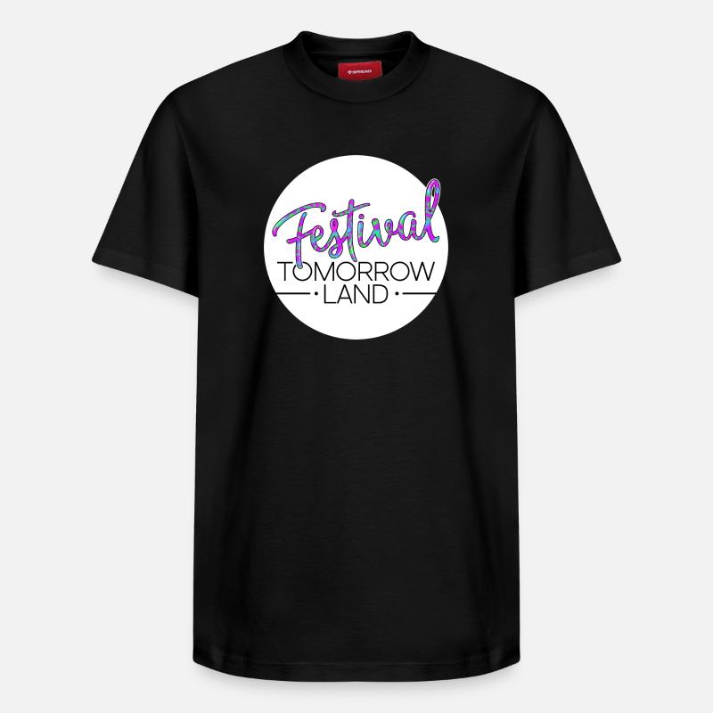 Tomorrowland Festival - T-shirt unisexe décontracté en coton Supima – de SPREAD - noir