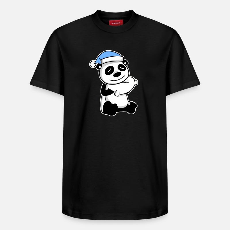 Panda Bébé - T-shirt unisexe décontracté en coton Supima – de SPREAD - noir