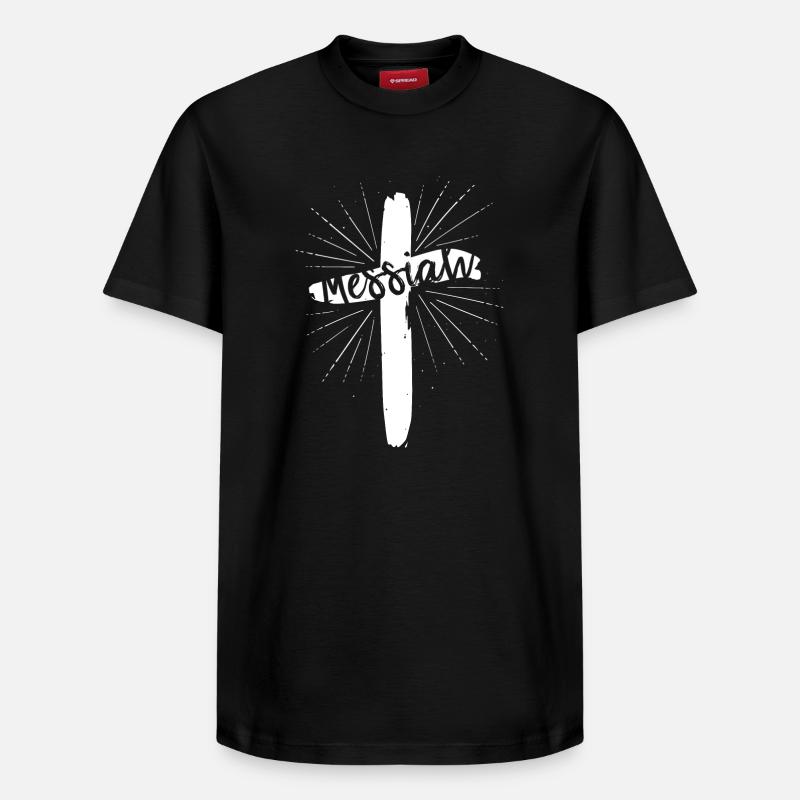 Messie - T-shirt unisexe décontracté en coton Supima – de SPREAD - noir