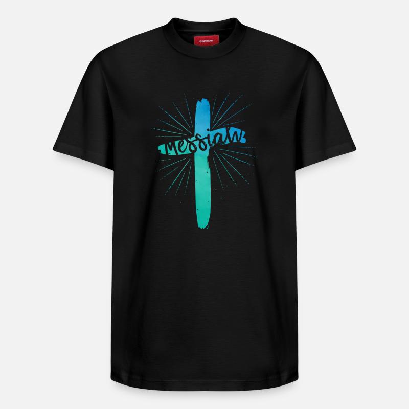 Messie - T-shirt unisexe décontracté en coton Supima – de SPREAD - noir
