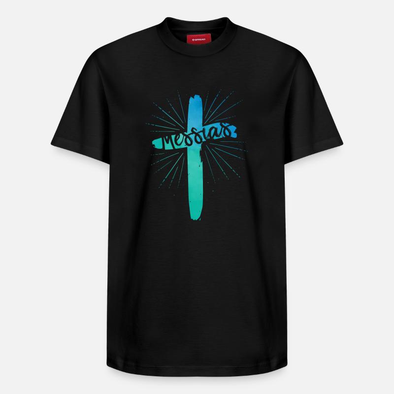 Messie - T-shirt unisexe décontracté en coton Supima – de SPREAD - noir