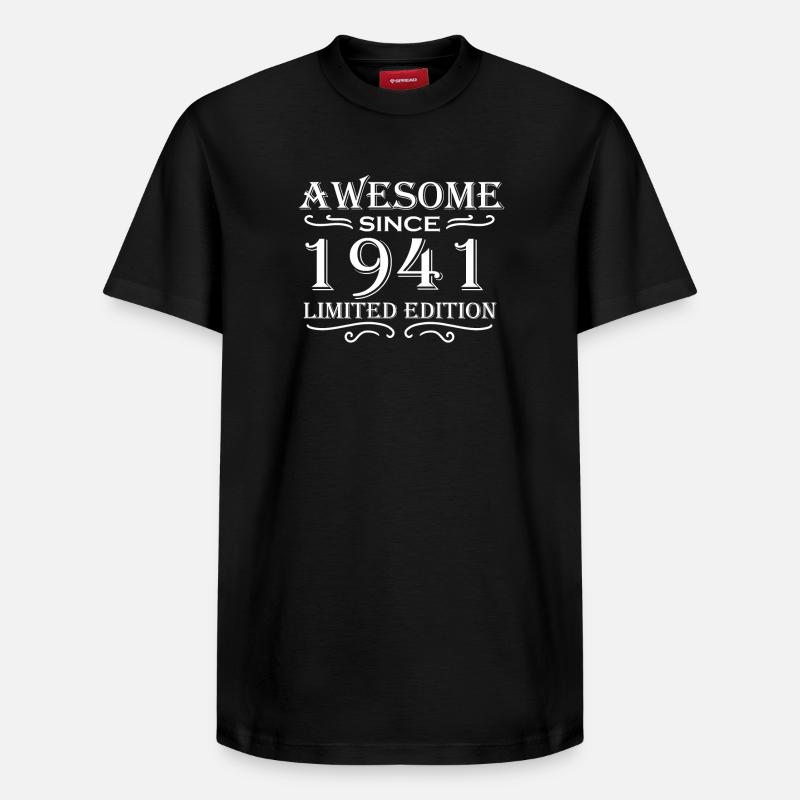 1941 - T-shirt unisexe décontracté en coton Supima – de SPREAD - noir