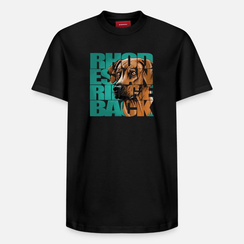 Rhodesian Ridgeback - T-shirt unisexe décontracté en coton Supima – de SPREAD - noir