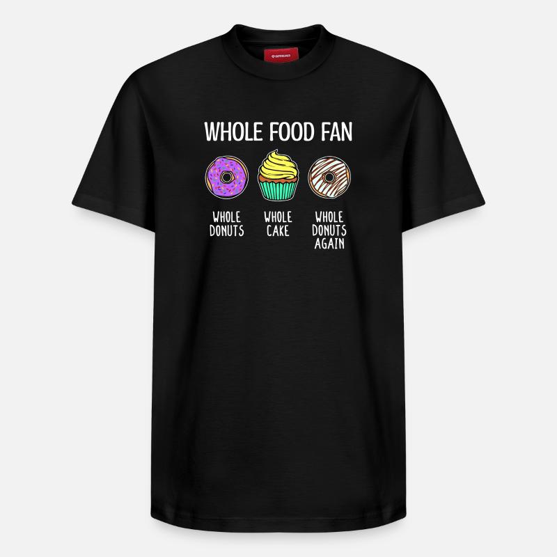 Donut Statement Candy Cake Cupcake - T-shirt unisexe décontracté en coton Supima – de SPREAD - noir