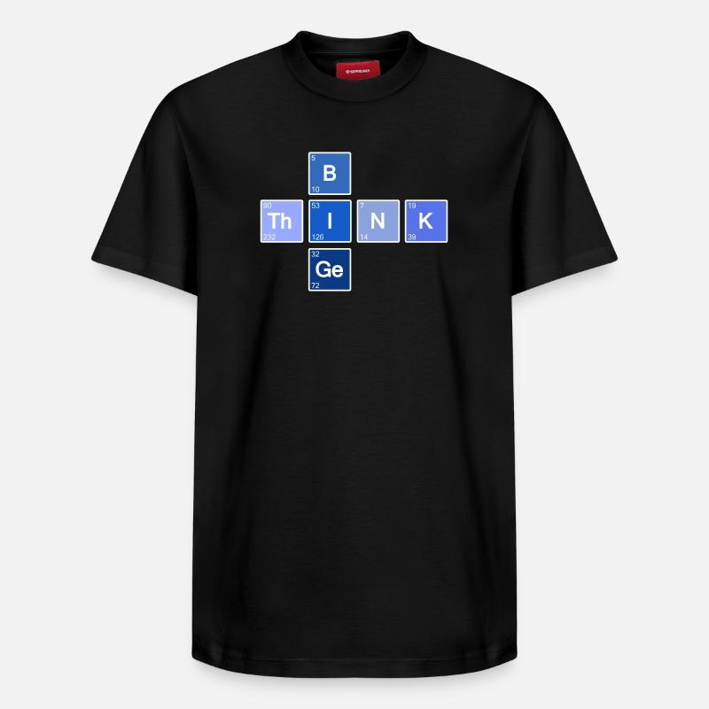 Think Big (Bleu) - T-shirt unisexe décontracté en coton Supima – de SPREAD - noir