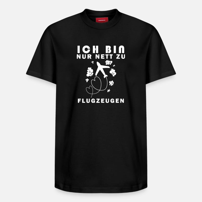 Modellflug Pilot Modellbau Flugzeug Modellbauer - Relaxed Unisex Supima Cotton T-Shirt – von SPREAD - Schwarz