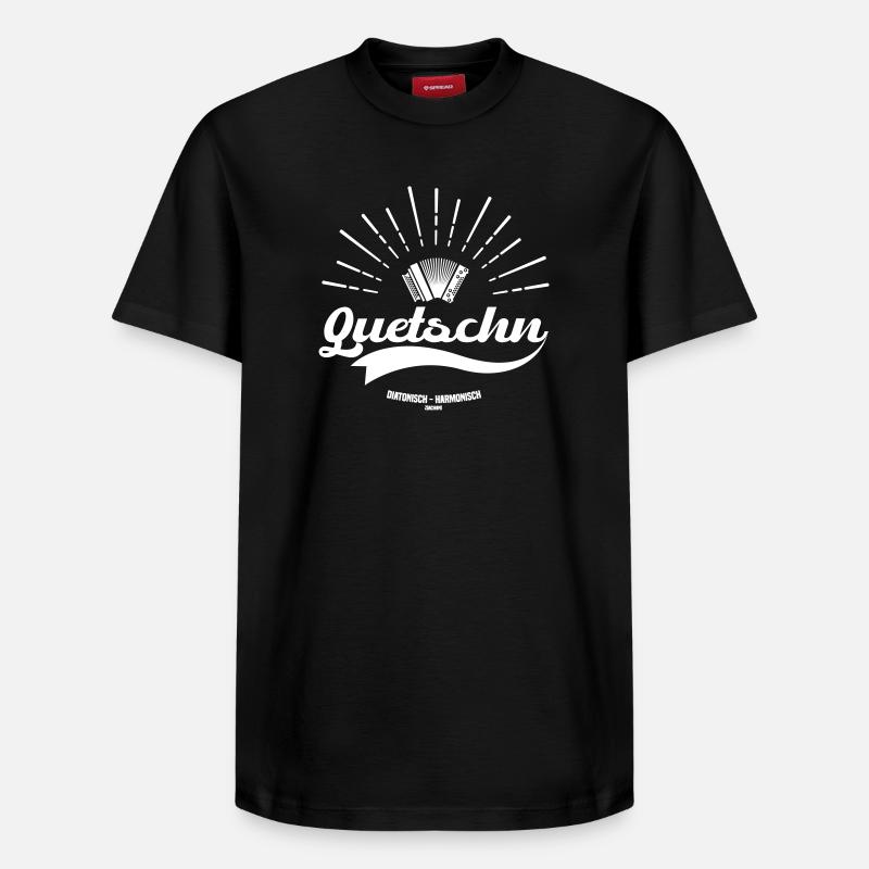 Quetschn diatonisch harmonisch | ZiachON! - Relaxed Unisex Supima Cotton T-Shirt – von SPREAD - Schwarz