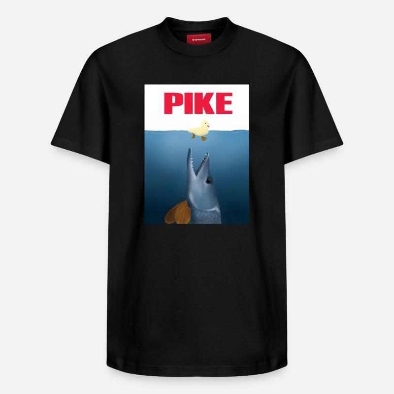 Attaques de brochets - T-shirt unisexe décontracté en coton Supima – de SPREAD - noir