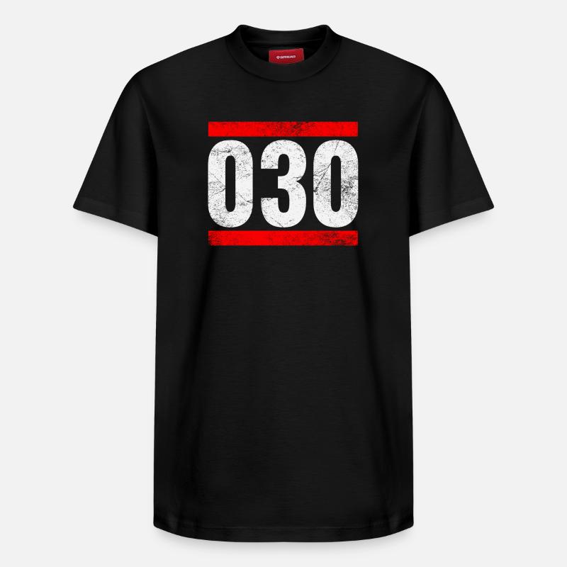 030 - Relaxed Unisex Supima Cotton T-Shirt – von SPREAD - Schwarz
