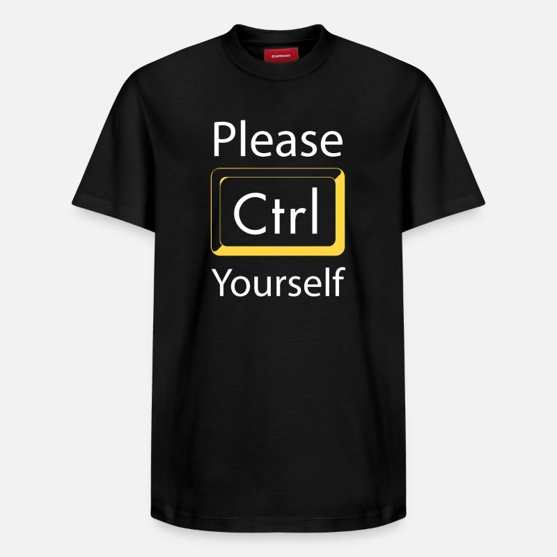 Please Ctrl yourself Gaming - Relaxed Unisex Supima Cotton T-Shirt – von SPREAD - Schwarz
