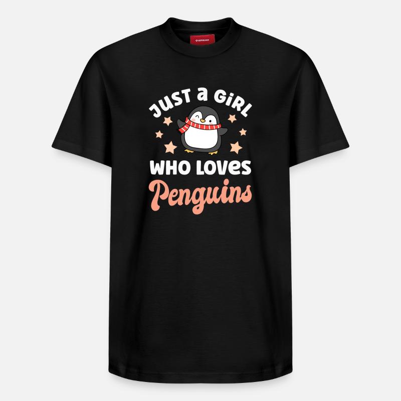 Pinguin Pinguine - Relaxed Unisex Supima Cotton T-Shirt – von SPREAD - Schwarz