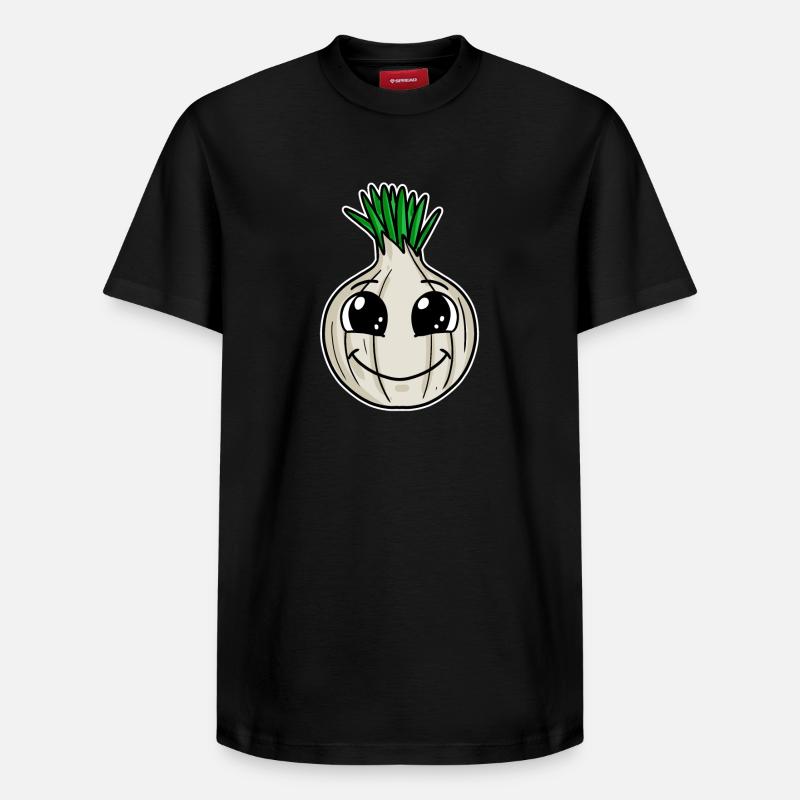 Oignon - T-shirt unisexe décontracté en coton Supima – de SPREAD - noir