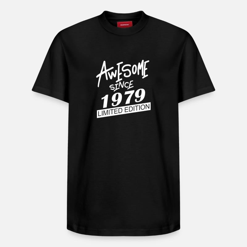 1979 - T-shirt unisexe décontracté en coton Supima – de SPREAD - noir