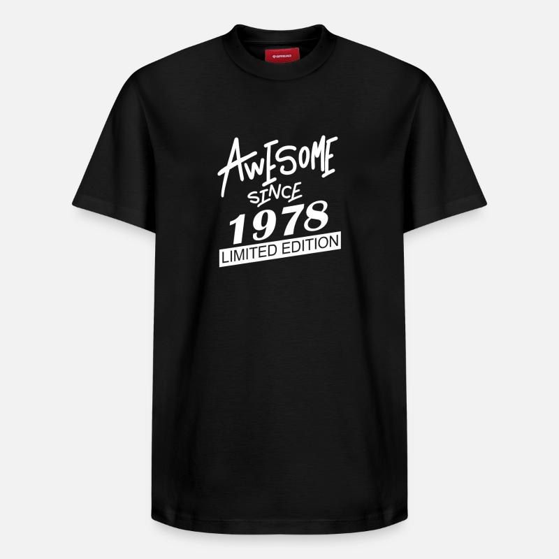 1978 - T-shirt unisexe décontracté en coton Supima – de SPREAD - noir
