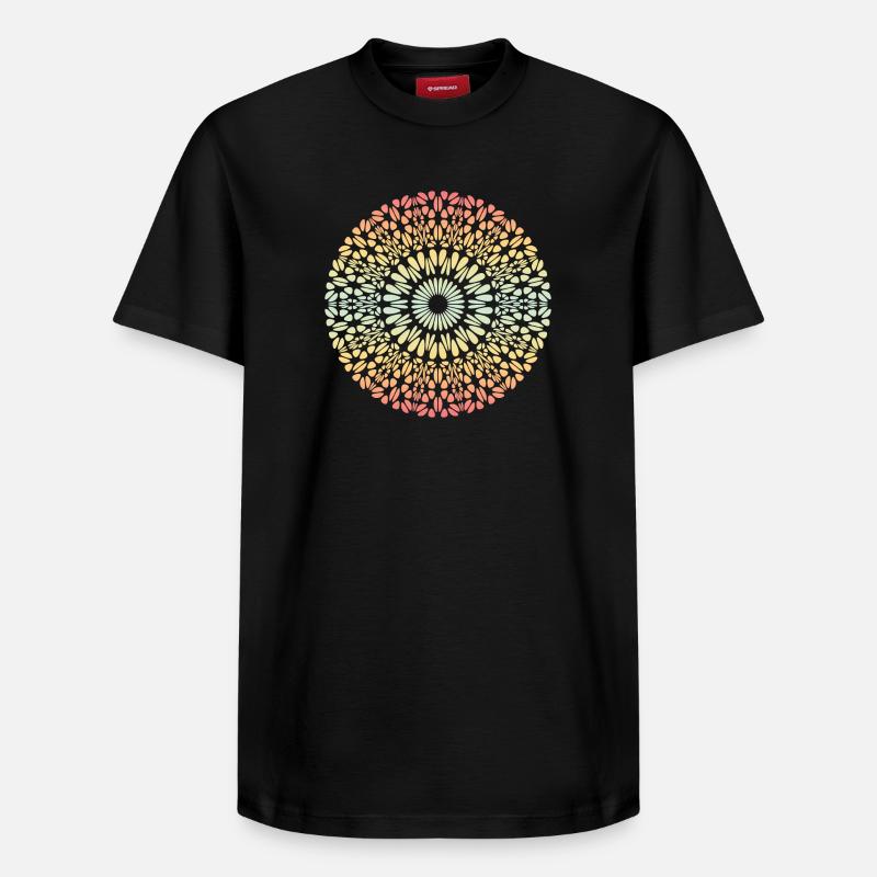 Mandala - T-shirt unisexe décontracté en coton Supima – de SPREAD - noir
