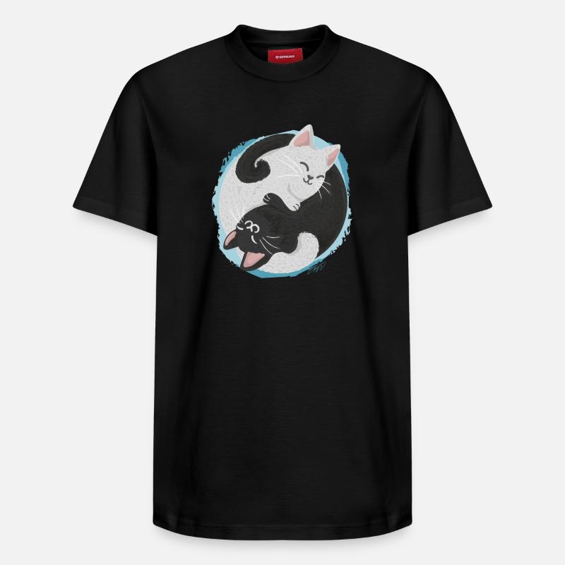 Jing Jang Chats - T-shirt unisexe décontracté en coton Supima – de SPREAD - noir