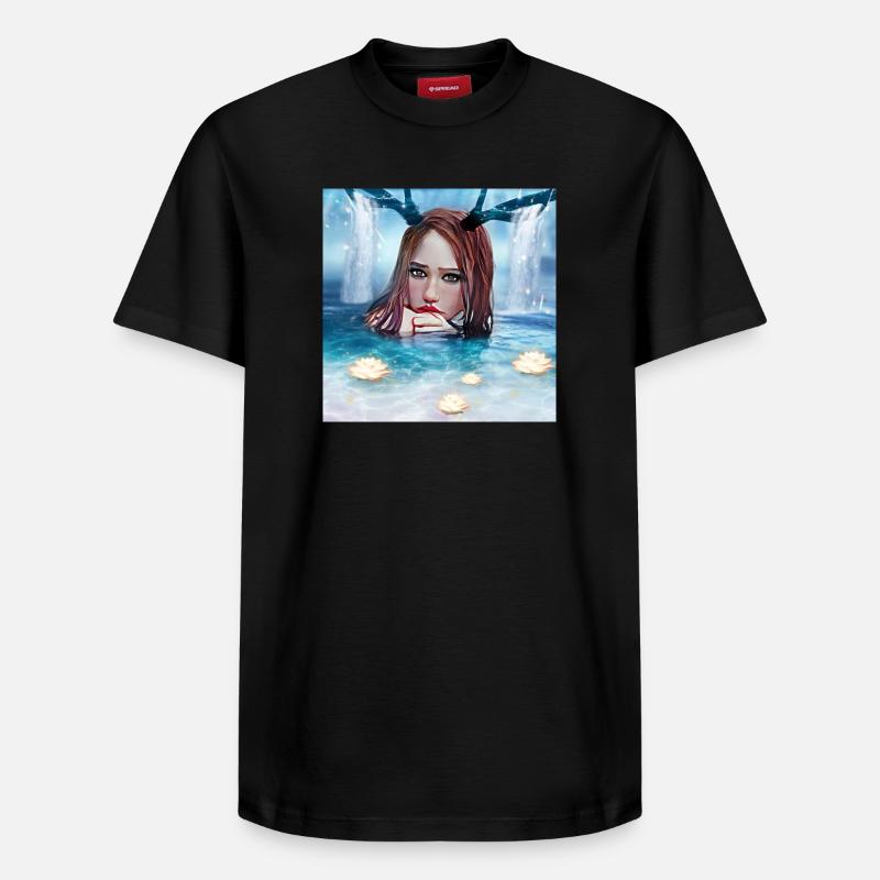Nymphe - T-shirt unisexe décontracté en coton Supima – de SPREAD - noir