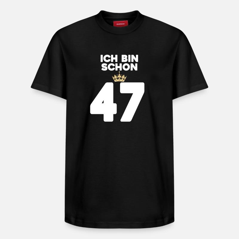 ICH BIN 37 - Relaxed Unisex Supima Cotton T-Shirt – von SPREAD - Schwarz