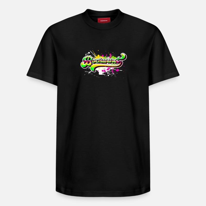 Bockwurst Graffiti - Relaxed Unisex Supima Cotton T-Shirt – von SPREAD - Schwarz