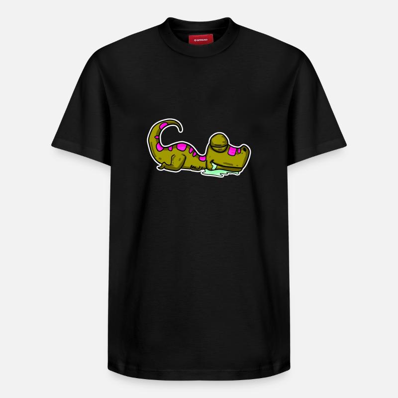 Dino endormi - T-shirt unisexe décontracté en coton Supima – de SPREAD - noir