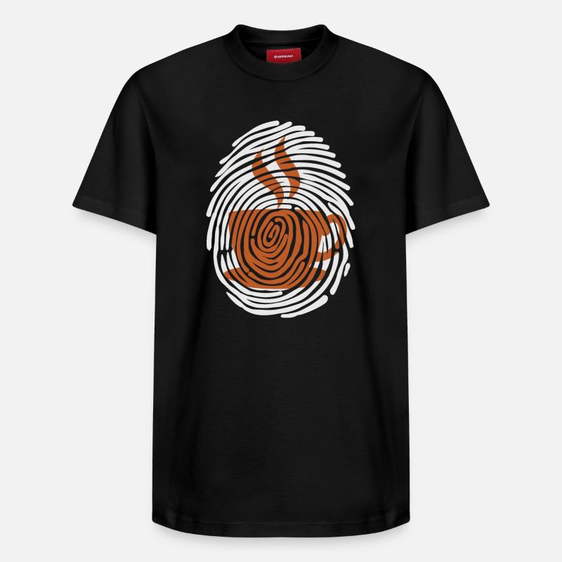 Kaffeetrinker Kaffee Kaffeetasse Milchkaffee - Relaxed Unisex Supima Cotton T-Shirt – von SPREAD - Schwarz