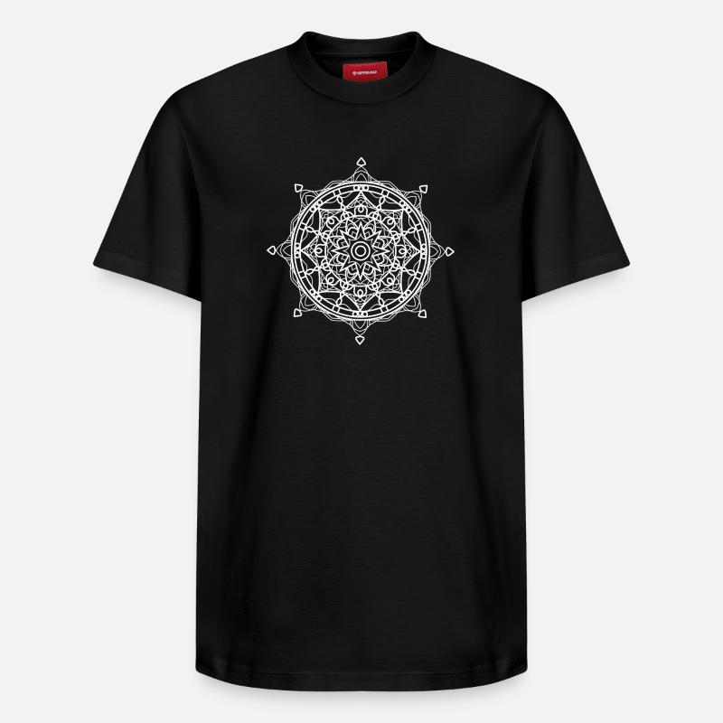 Mandala - T-shirt unisexe décontracté en coton Supima – de SPREAD - noir