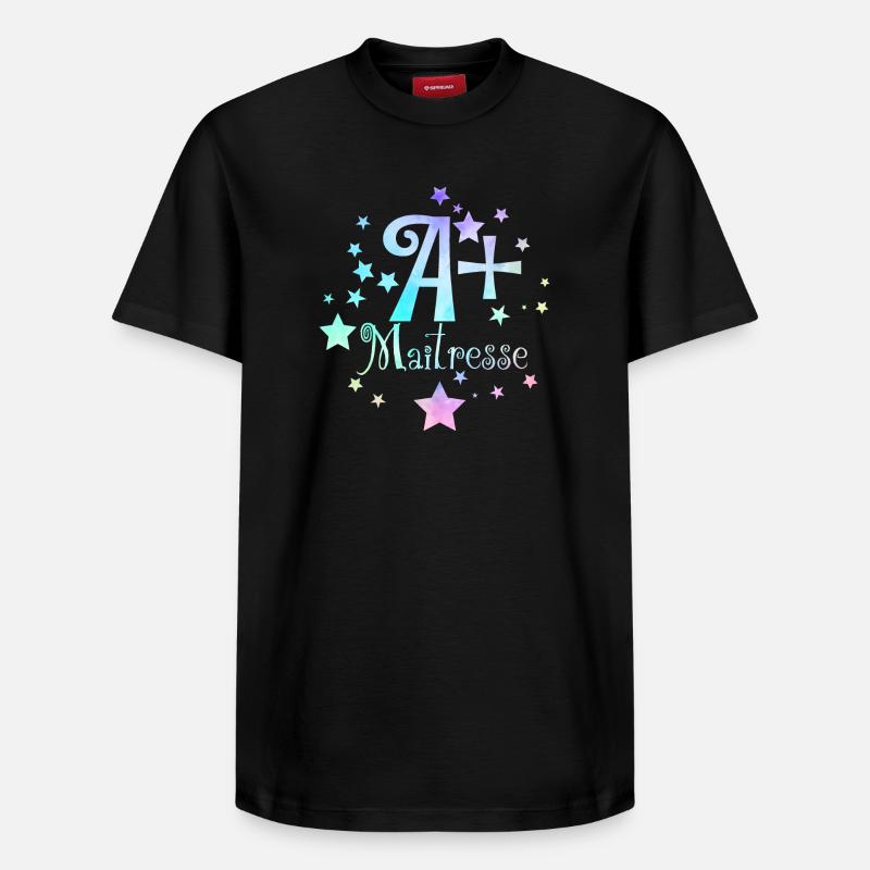 A+ maîtresse - T-shirt unisexe décontracté en coton Supima – de SPREAD - noir