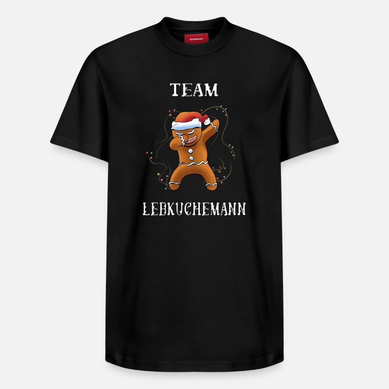 Team Lebkuchen - Relaxed Unisex Supima Cotton T-Shirt – von SPREAD - Schwarz