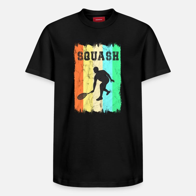 Squash Sport Design - Relaxed Unisex Supima Cotton T-Shirt – von SPREAD - Schwarz