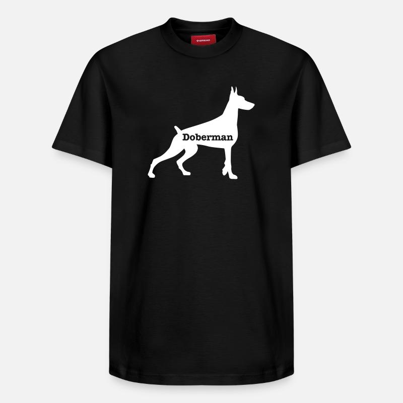 Dobermann - Relaxed Unisex Supima Cotton T-Shirt – von SPREAD - Schwarz
