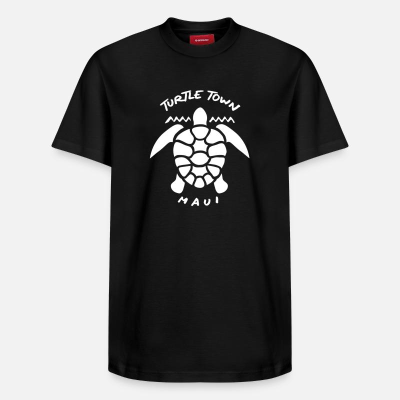 Turtle Town Maui - T-shirt unisexe décontracté en coton Supima – de SPREAD - noir