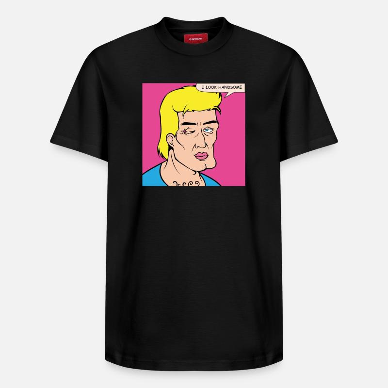 Pop-Art Selbstlob im Comicstil - Relaxed Unisex Supima Cotton T-Shirt – von SPREAD - Schwarz